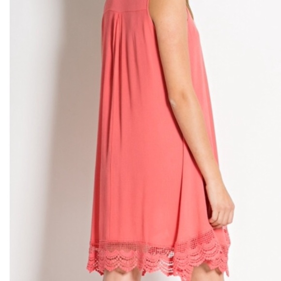 LAST Medium 💥Deep Coral Tunic Dress - Picture 3 of 3