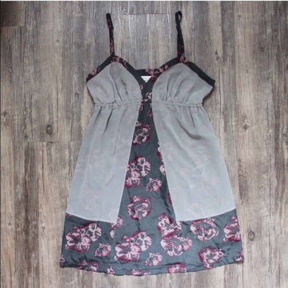 silence + noise Floral Chiffon Dress