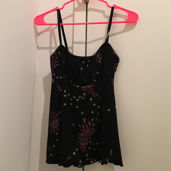Black tank blouse