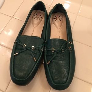 Isaac Mizrahi live leather loafers