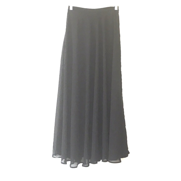 Black Maxi double slit skirt size XS