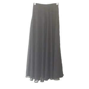 Black Maxi double slit skirt size XS