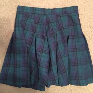 Plaid mini skirt