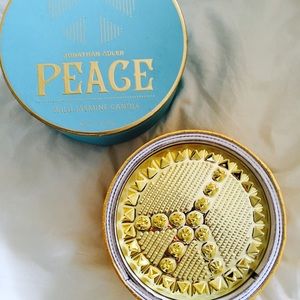 Jonathan Adler 3 wick studded "Peace" candle.