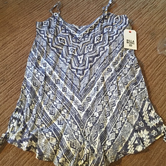 Billabong purple/grey romper