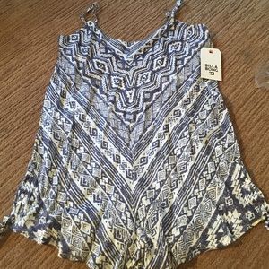 Billabong purple/grey romper