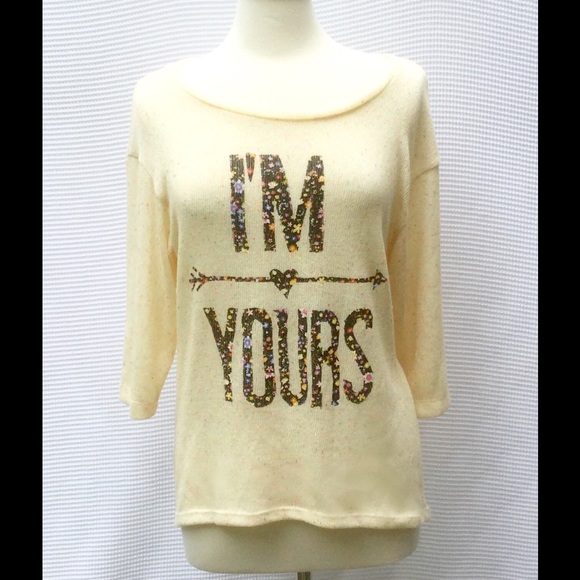Stranded  Sweaters - New Cream I'm Yours Lightweight Sweater XL