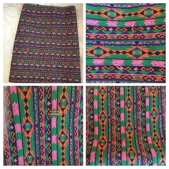 Pleasure Doing Business bodycon miniskirt Aztec XS - Picture 2 of 4