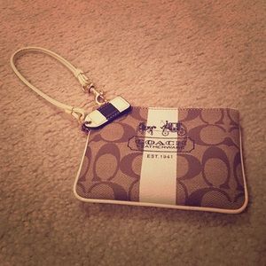 Coach Signature Mini Wristlet