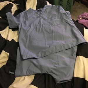 Blue scrub set