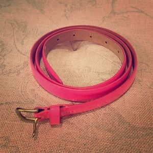J. Crew patent leather skinny belt