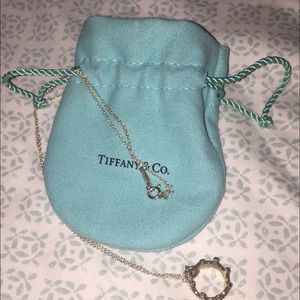 Sterling silver Tiffany & Co. crown necklace