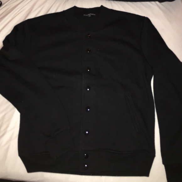 FLEECE LINED BRANDY MELVILLE BUTTON UP CLUB JACKET