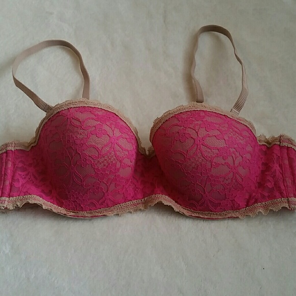 Pink and tan aerie bra