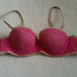 Pink and tan aerie bra