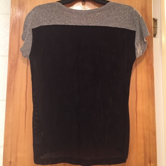 UO Grey Mesh Back Graphic Tee - Picture 3 of 4