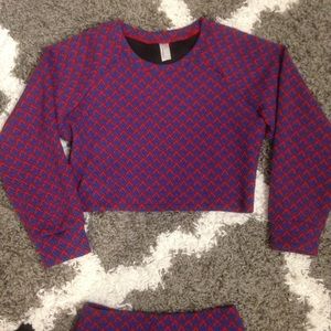 AA Jacquard Raglan Sweater & Pencil Skirt Set