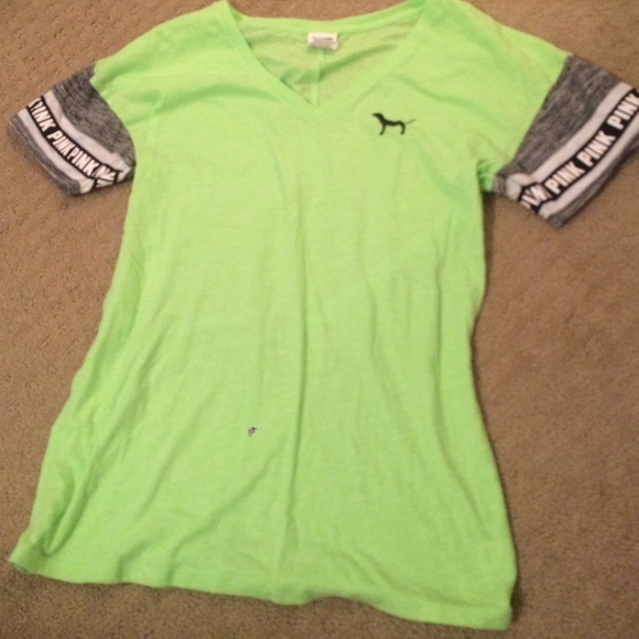 PINK brand- green T-shirt