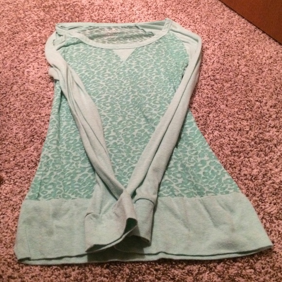 See through long sleeve shirt very cute