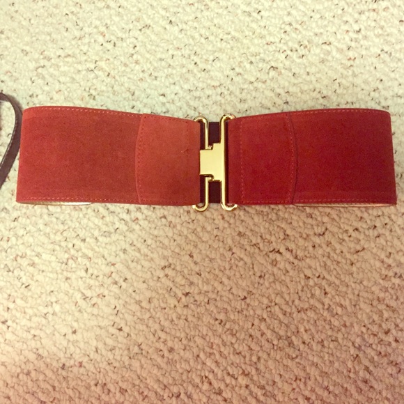 Burnt orange belt from Saks