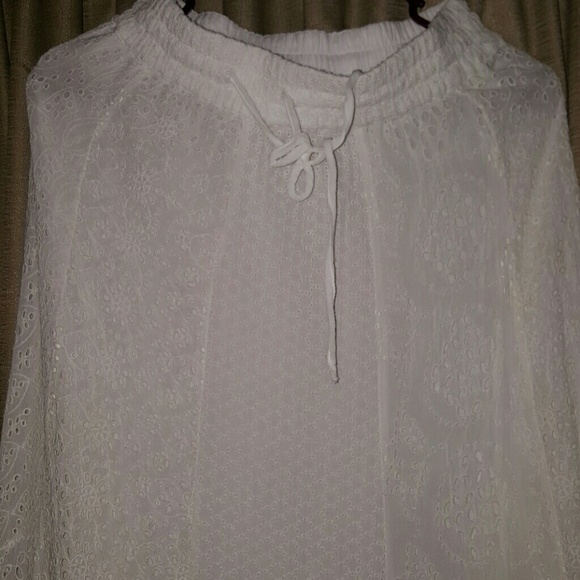 Zara eyelet maxi skirt