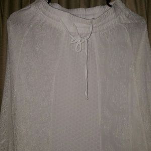 Zara eyelet maxi skirt