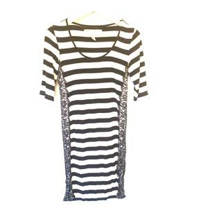 Max Studio Striped Jersey Dress