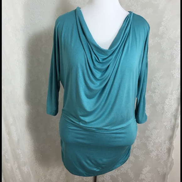 Turquoise blue with lace blouse FINAL CLEARANCE - Picture 3 of 4