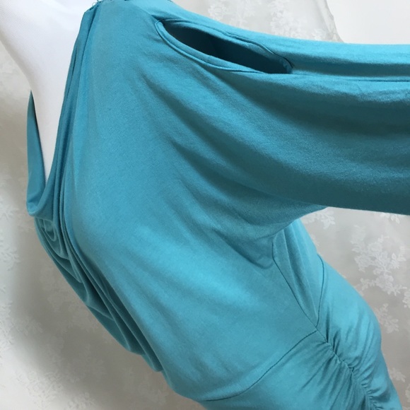 Turquoise blue with lace blouse FINAL CLEARANCE - Picture 2 of 4