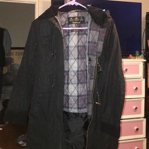 Black Barbour jacket
