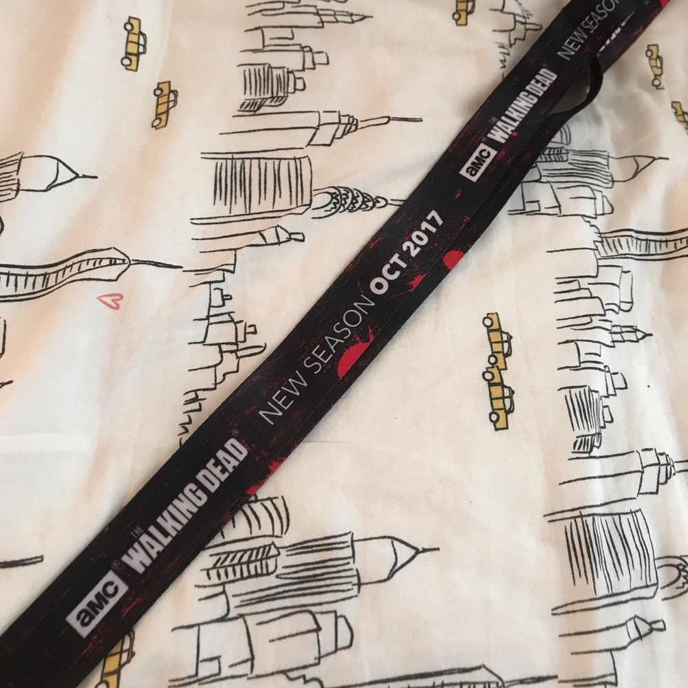 Comic con walking dead lanyard