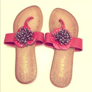 🎀 New unworn 🎀 Anna red sandals!