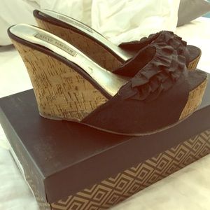 Black Steve Madden backless sandles