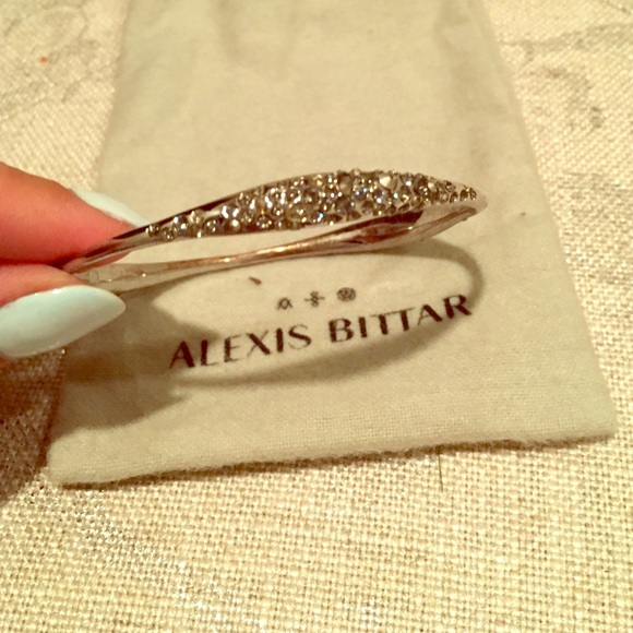 Alexis Bittar Crystal studded stackable bracelet