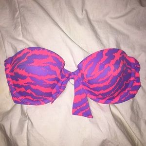 Neon strapless bandeau swimsuit Victoria secret
