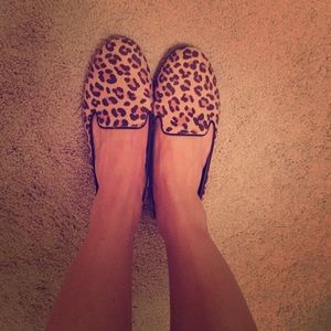Leopard loafers