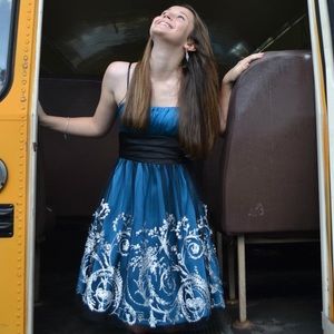 Beautiful blue Homecoming dress!