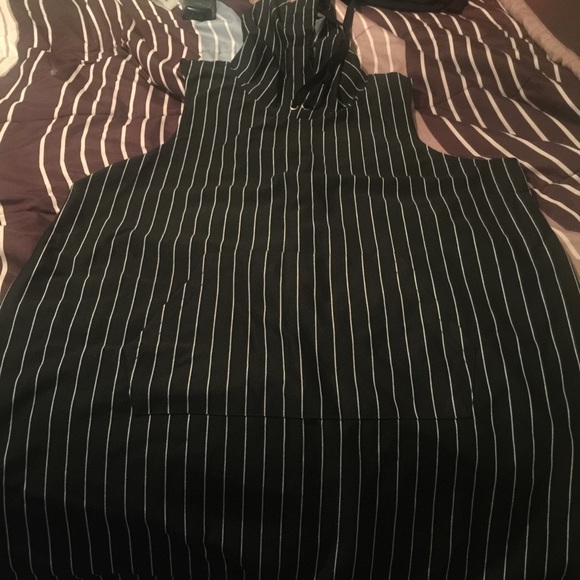 Hooded Pinstripe Dress