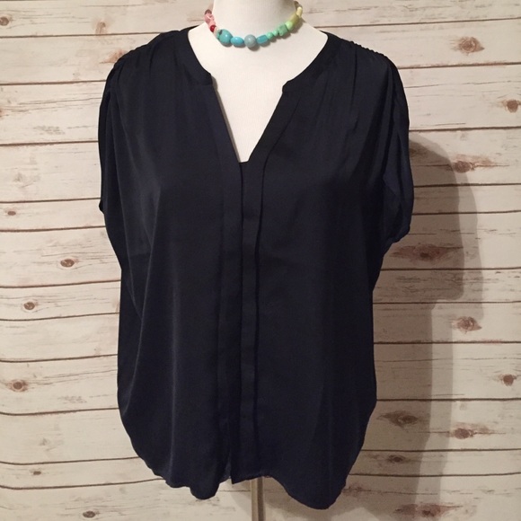 Silky soft, black Loft blouse