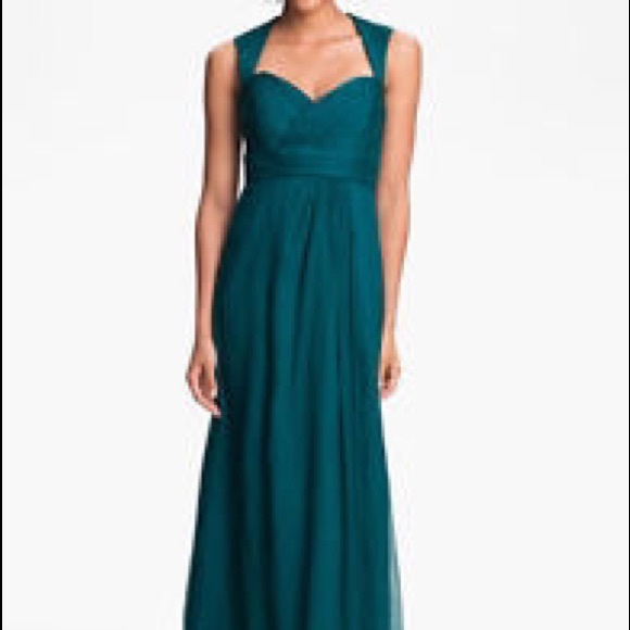 🎊SOLD🎊 Amsale crinkle silk chiffon gown