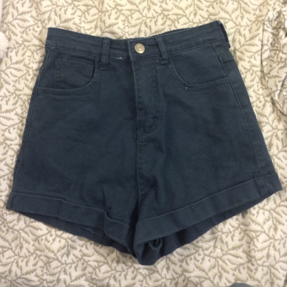 Brandy Melville High Waisted Navy Shorts