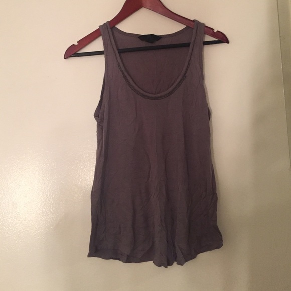 Mauve Bead Accent Tank Top
