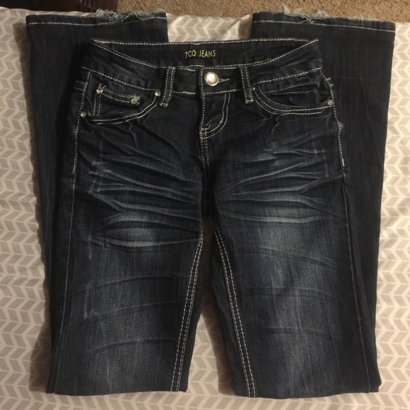 Sz 1 ZCO bling bootcut jeans