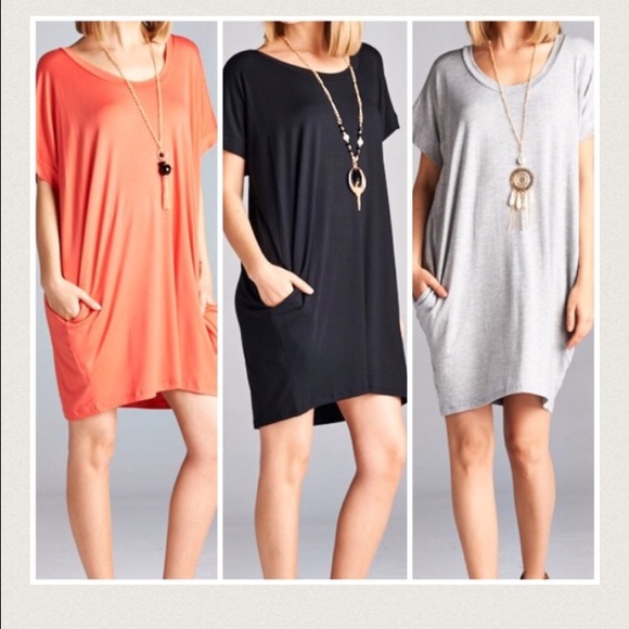 Two pocket Tunic Dress - Picture 2 of 2