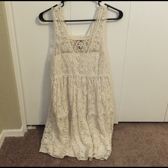 Cream Lace Dress