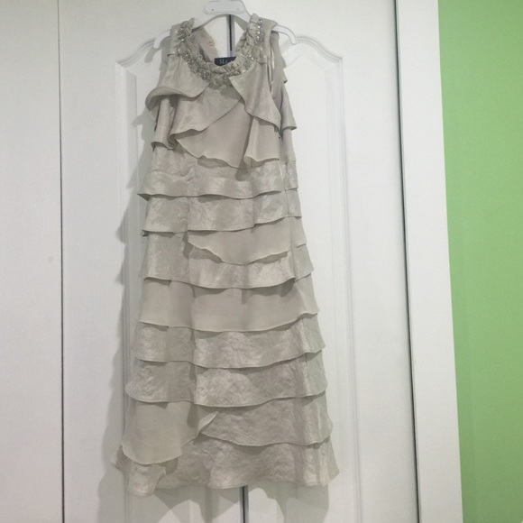 beautiful dress with ruffles