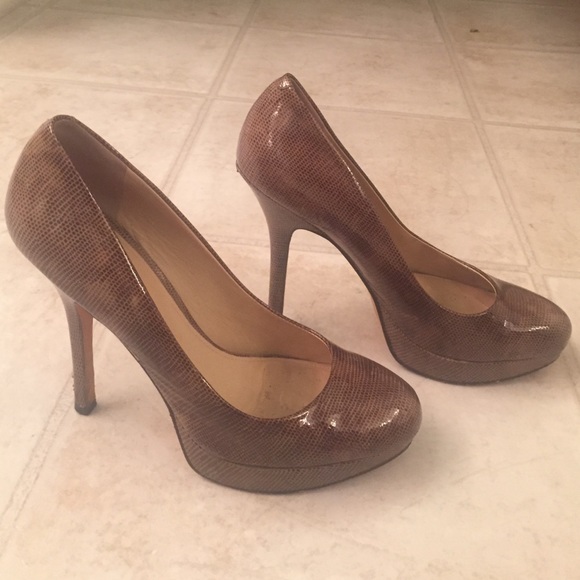 Joan & David patent brown high heels