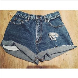 Denim shorts