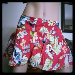 Lot of 2 mini floral skirts