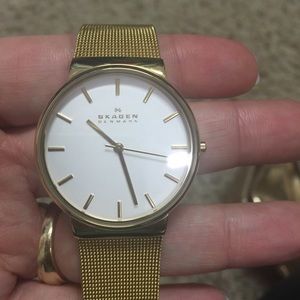Gold skagen watch